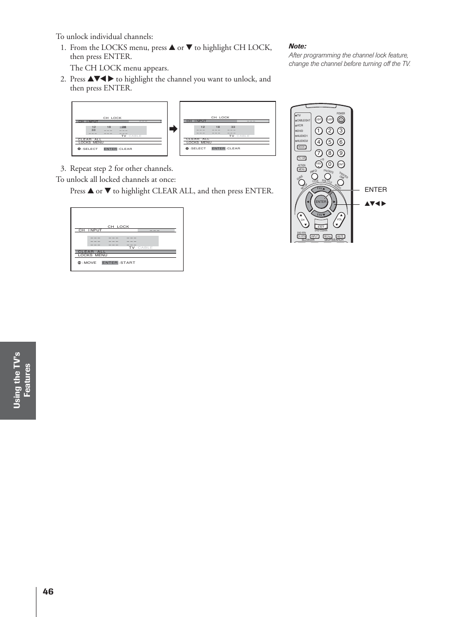 Enter yzx | Toshiba 65NH84 User Manual | Page 46 / 68