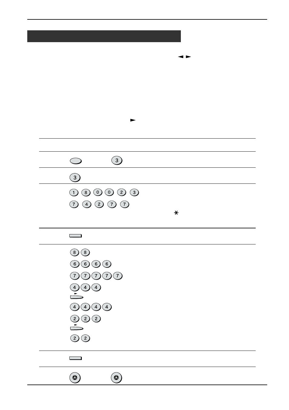 Entering your name and fax number, Initial settings, Step press these keys comments | Fax setup, Entry mode” will appear in the display, Enter your fax #” will appear in the display, Enter your name” will appear in the display, Stored” will appear in the display, Press the stop key twice to exit | Toshiba Copier User Manual | Page 14 / 78