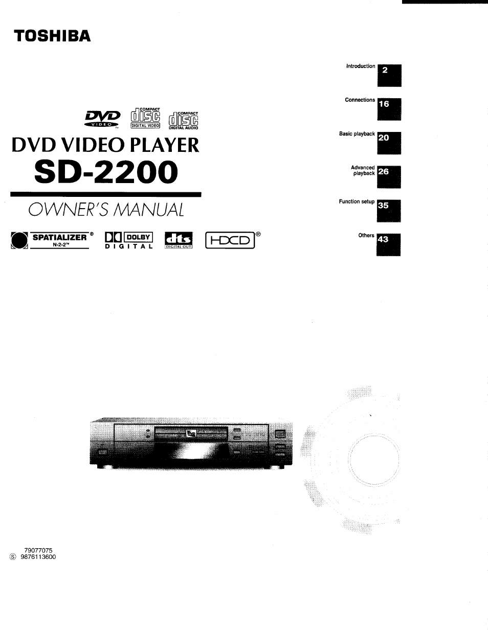Toshiba 79077075 User Manual | 48 pages