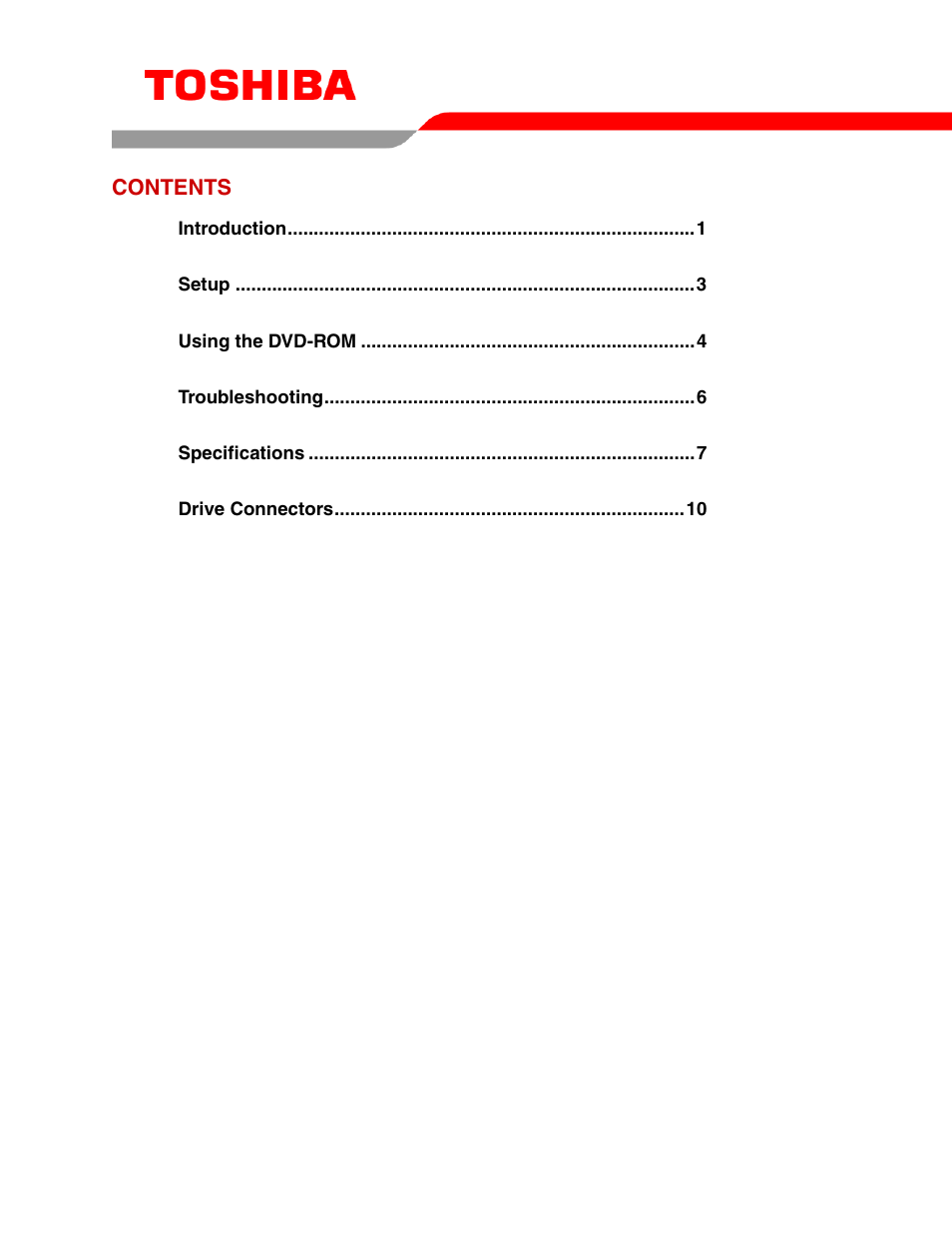 Toshiba DVD - ROM MOBILE DRIVE SD-C2732 User Manual | Page 2 / 12