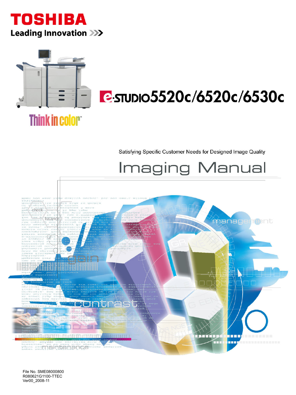 Toshiba e-Studio Imaging 6520c User Manual | 288 pages