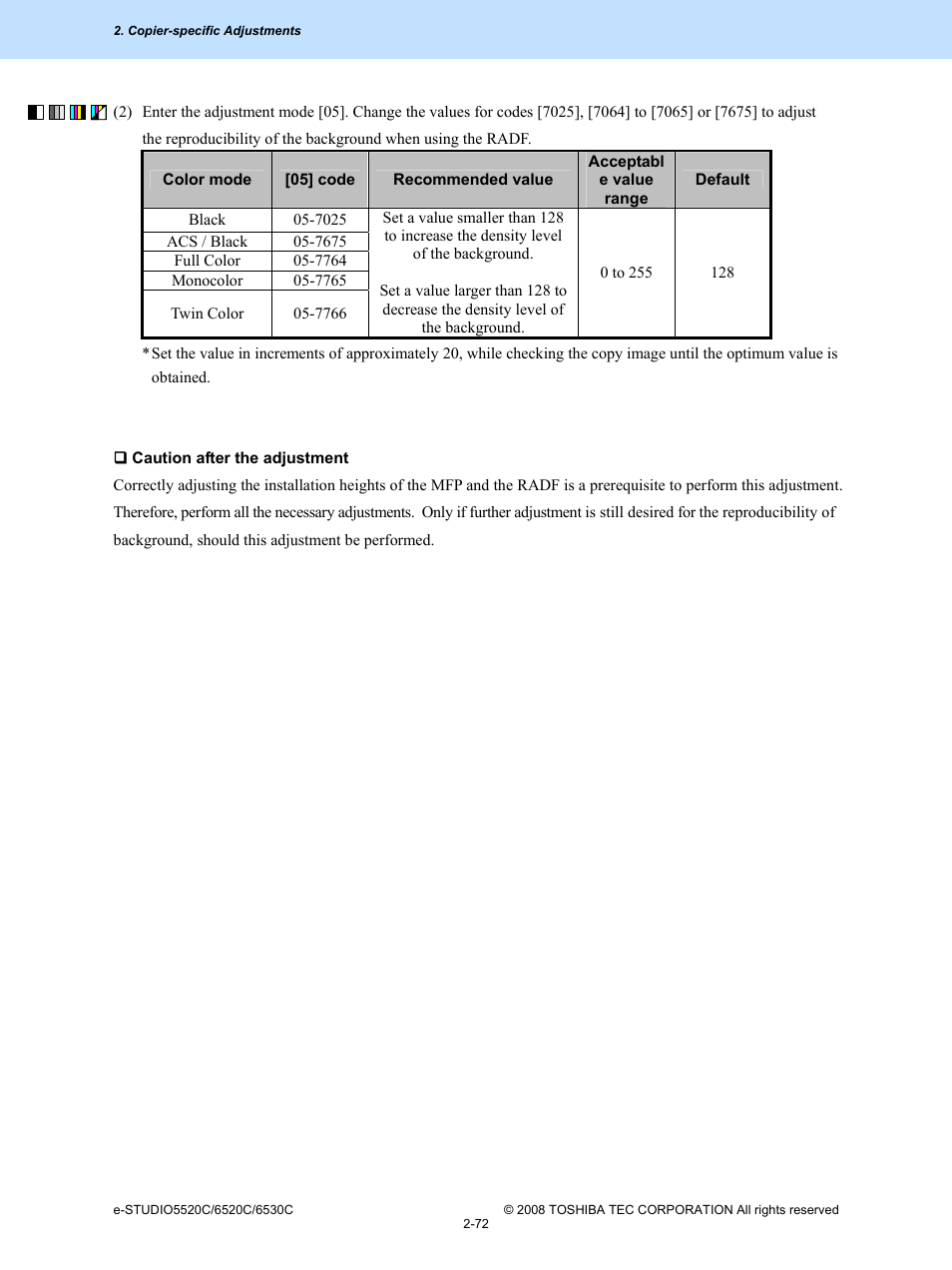 Toshiba e-Studio Imaging 6520c User Manual | Page 106 / 288