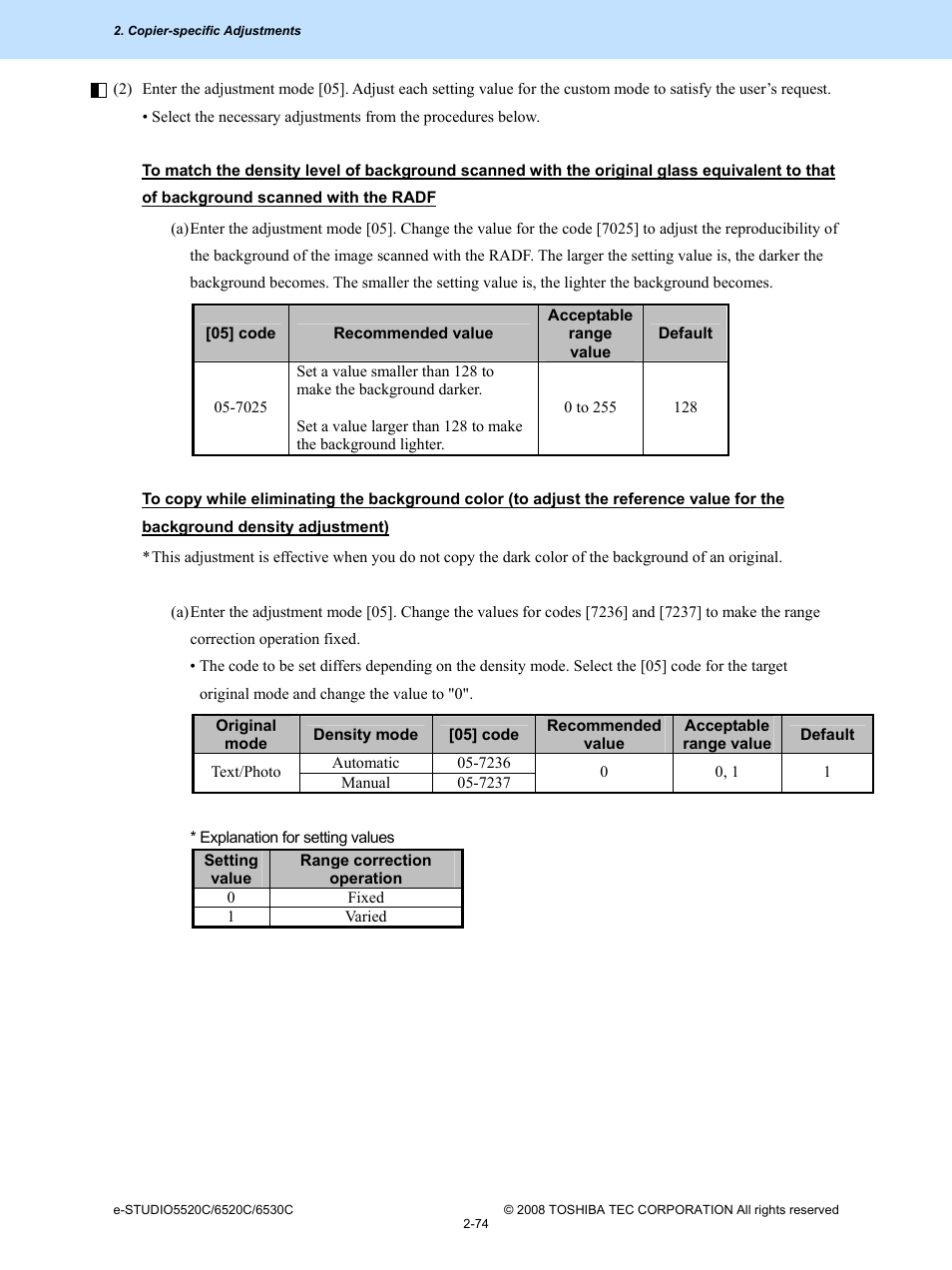 Toshiba e-Studio Imaging 6520c User Manual | Page 108 / 288