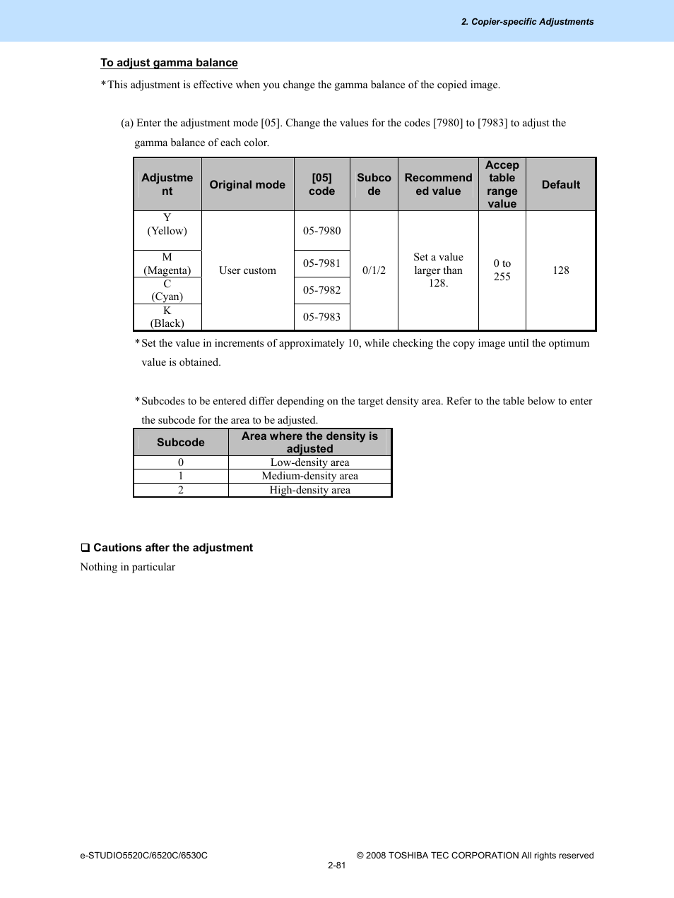 Toshiba e-Studio Imaging 6520c User Manual | Page 115 / 288