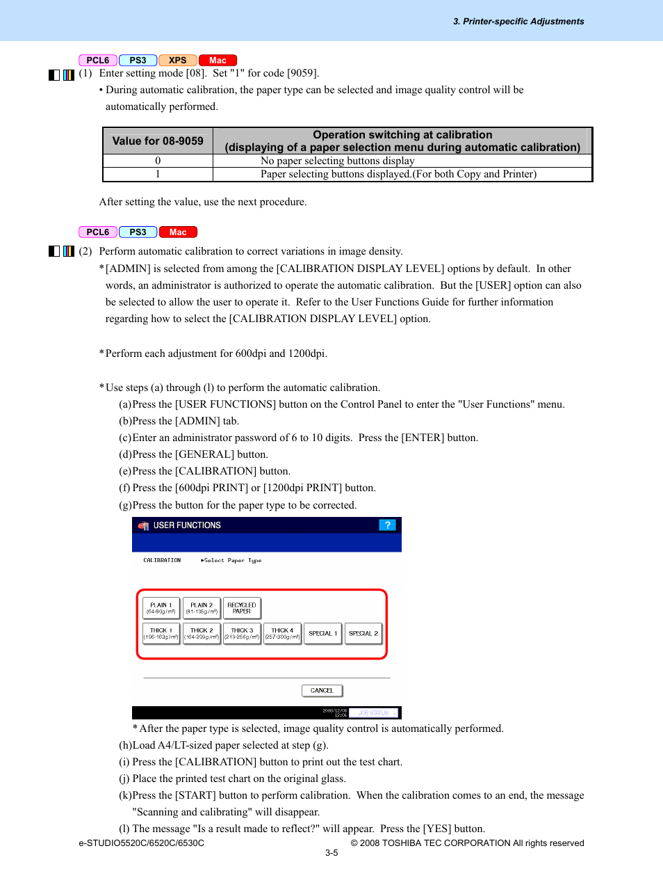 Toshiba e-Studio Imaging 6520c User Manual | Page 125 / 288