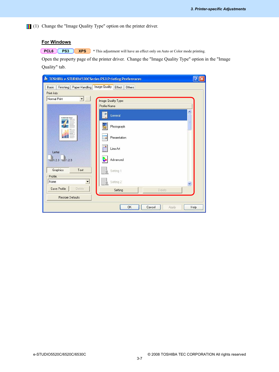 Toshiba e-Studio Imaging 6520c User Manual | Page 127 / 288