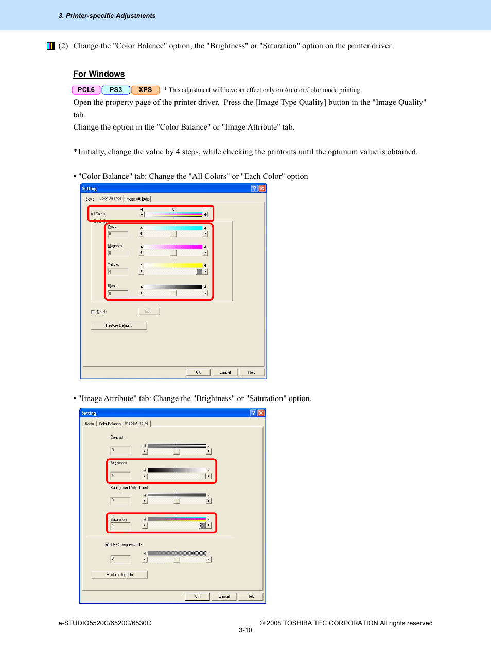 Toshiba e-Studio Imaging 6520c User Manual | Page 130 / 288