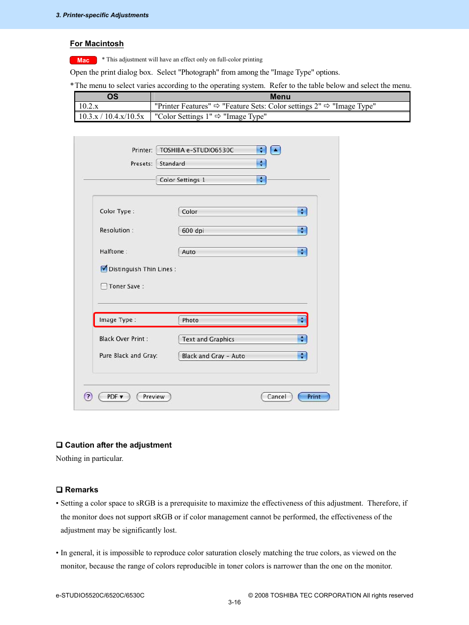 Toshiba e-Studio Imaging 6520c User Manual | Page 136 / 288