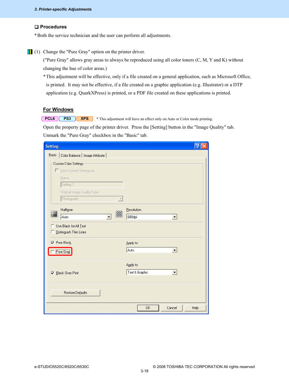 Toshiba e-Studio Imaging 6520c User Manual | Page 138 / 288