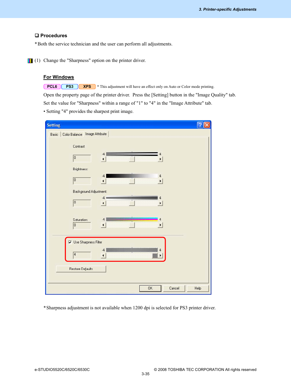 Toshiba e-Studio Imaging 6520c User Manual | Page 155 / 288