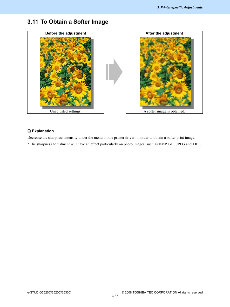 11 to obtain a softer image, 11 to obtain a softer image -37 | Toshiba e-Studio Imaging 6520c User Manual | Page 157 / 288