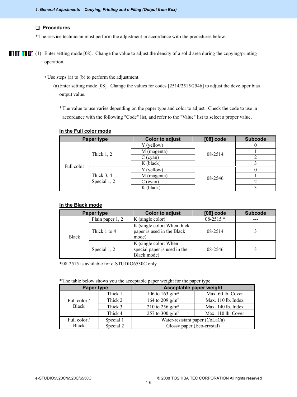 Toshiba e-Studio Imaging 6520c User Manual | Page 16 / 288