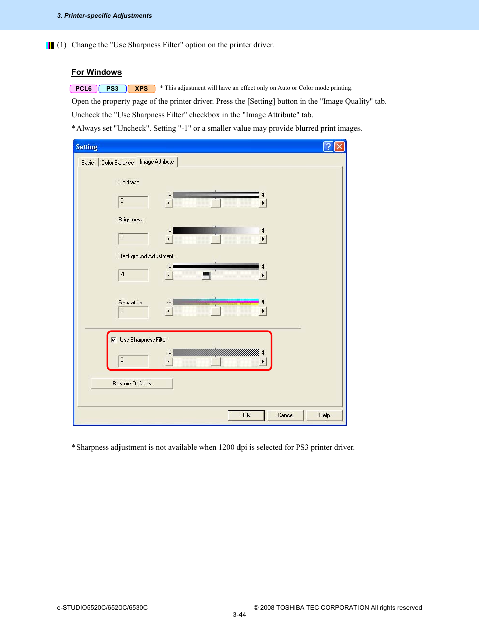 Toshiba e-Studio Imaging 6520c User Manual | Page 164 / 288