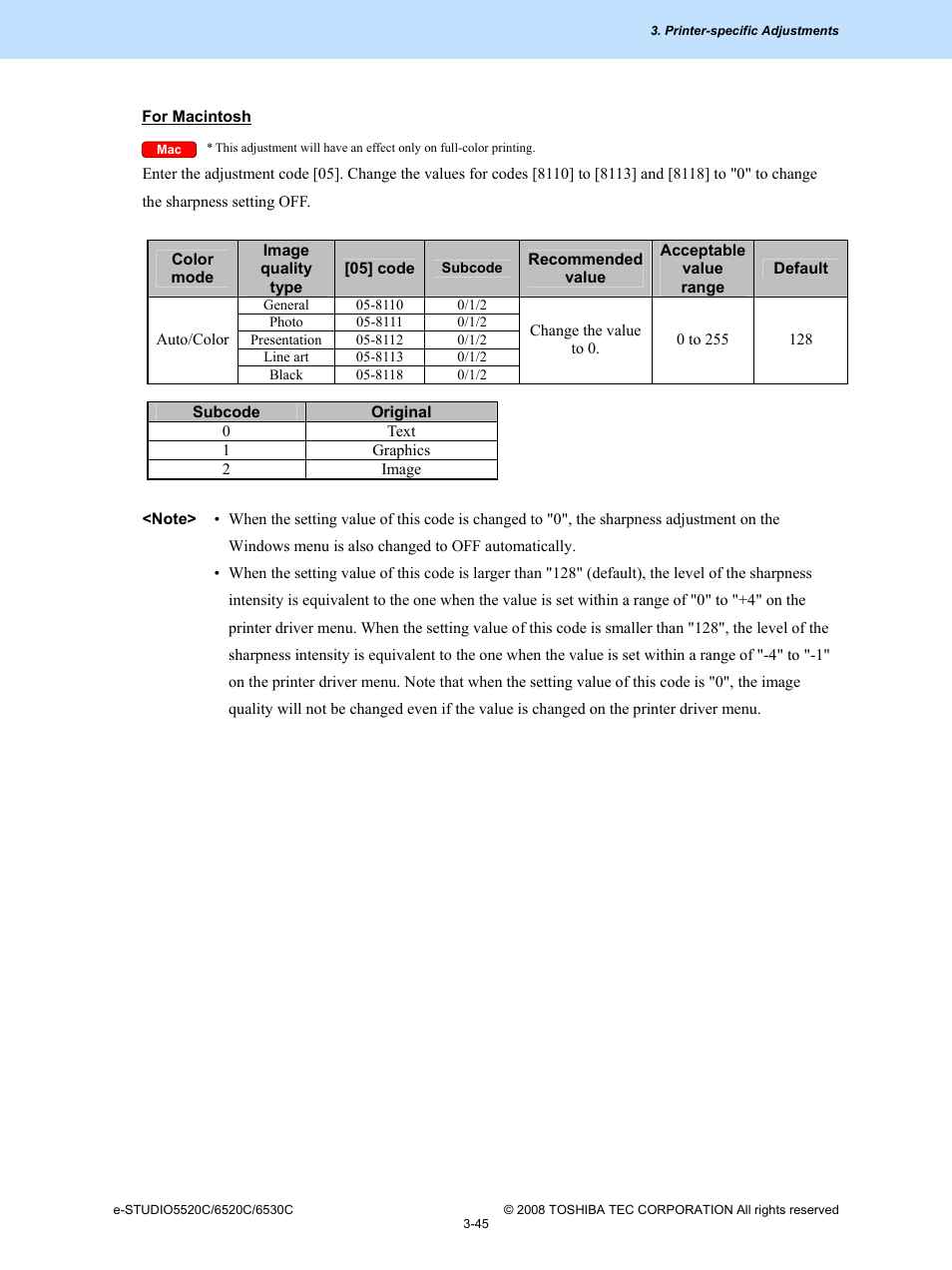 Toshiba e-Studio Imaging 6520c User Manual | Page 165 / 288