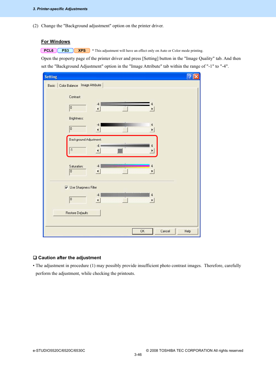 Toshiba e-Studio Imaging 6520c User Manual | Page 166 / 288