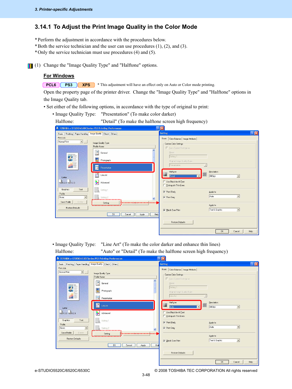 Toshiba e-Studio Imaging 6520c User Manual | Page 168 / 288