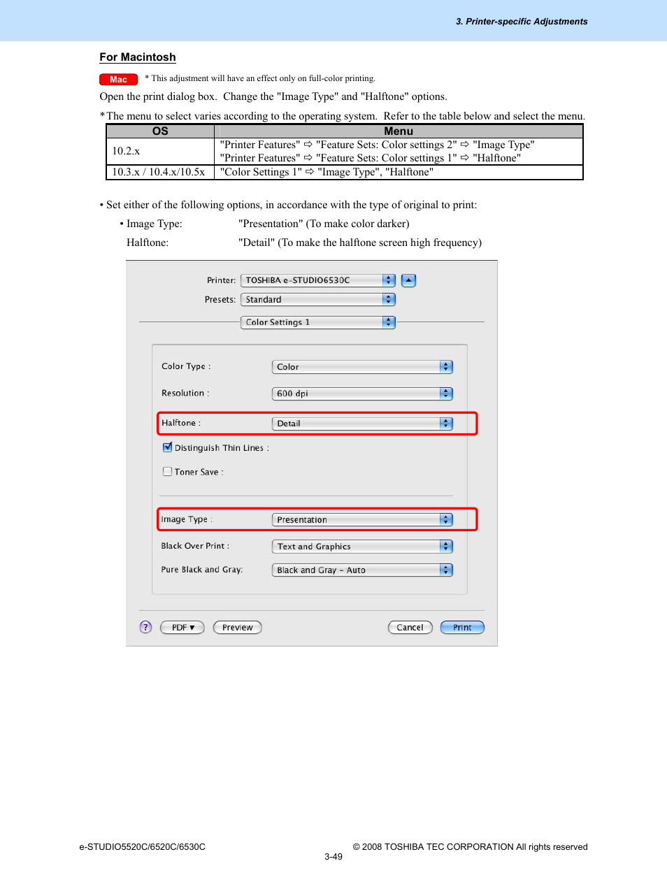 Toshiba e-Studio Imaging 6520c User Manual | Page 169 / 288