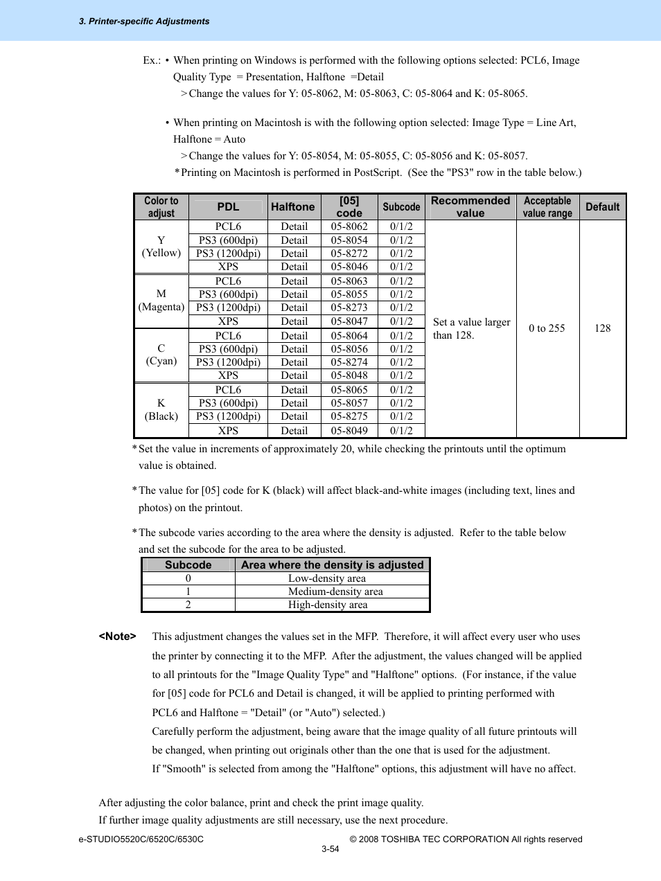 Toshiba e-Studio Imaging 6520c User Manual | Page 174 / 288