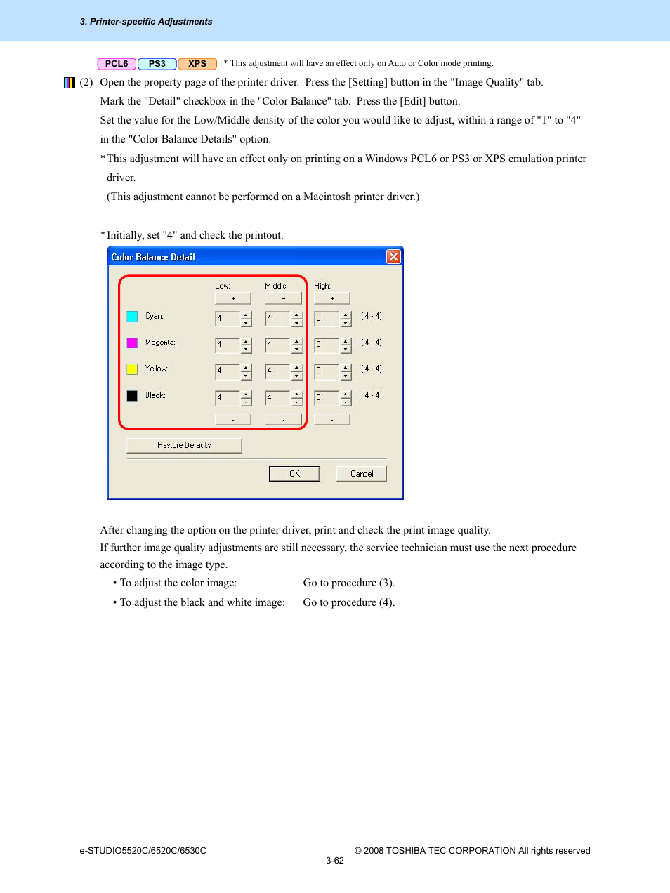 Toshiba e-Studio Imaging 6520c User Manual | Page 182 / 288