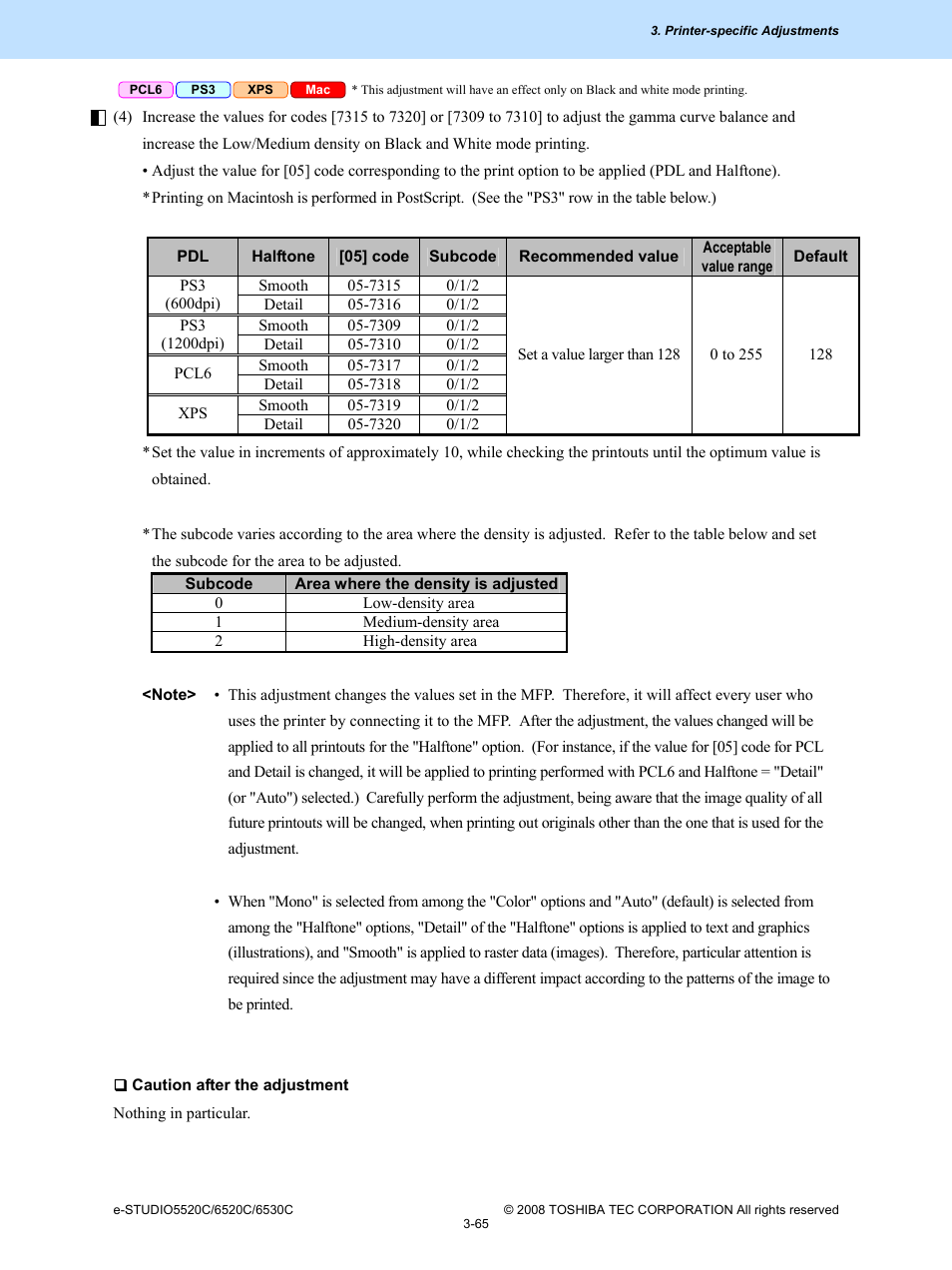 Toshiba e-Studio Imaging 6520c User Manual | Page 185 / 288