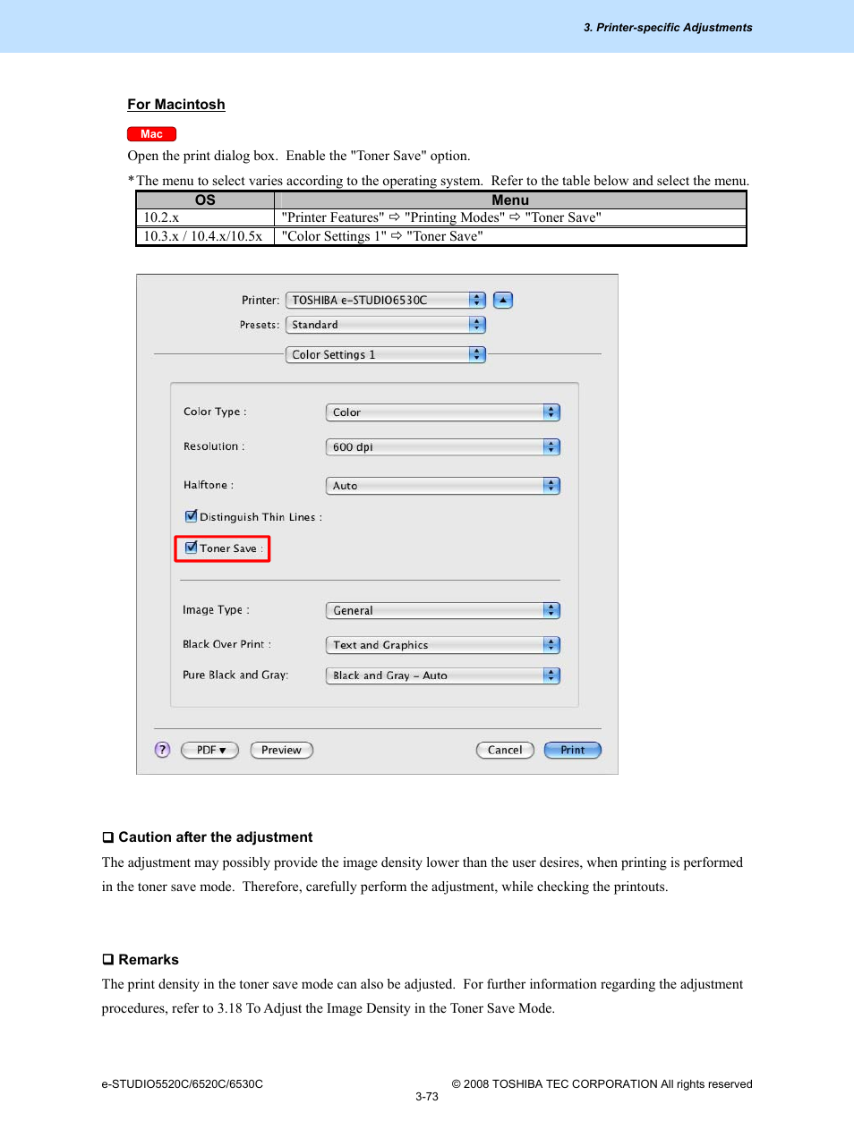 Toshiba e-Studio Imaging 6520c User Manual | Page 193 / 288