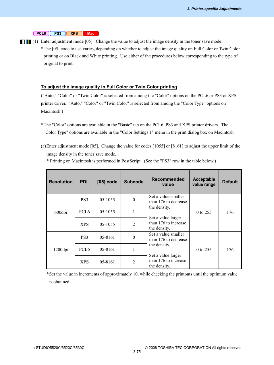 Toshiba e-Studio Imaging 6520c User Manual | Page 195 / 288