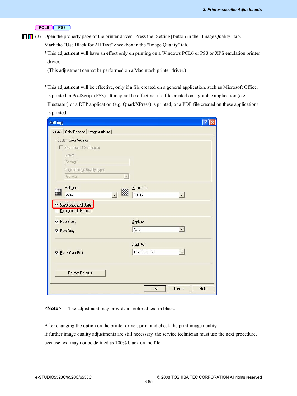 Toshiba e-Studio Imaging 6520c User Manual | Page 205 / 288