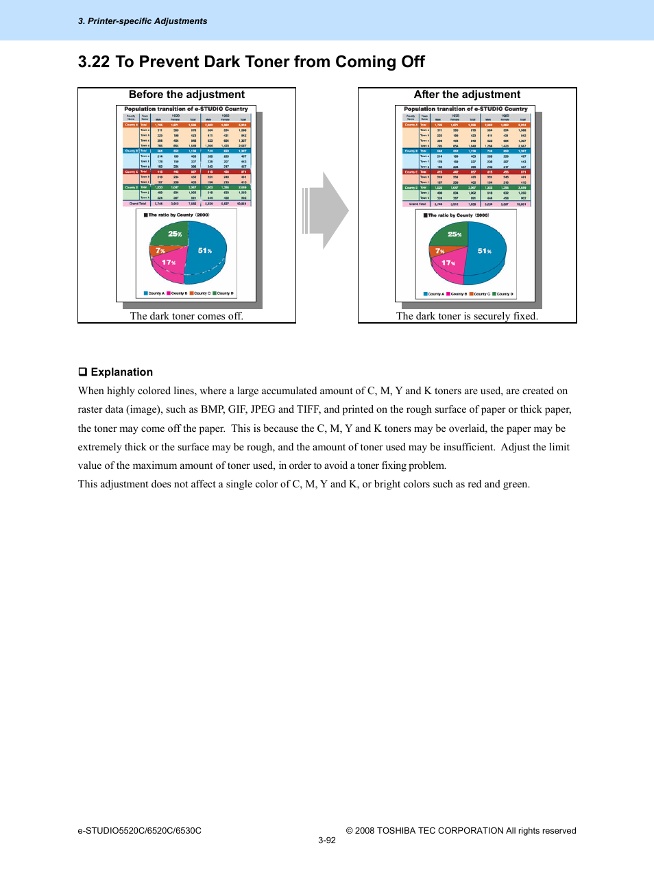 22 to prevent dark toner from coming off, 22 to prevent dark toner from coming off -92 | Toshiba e-Studio Imaging 6520c User Manual | Page 212 / 288
