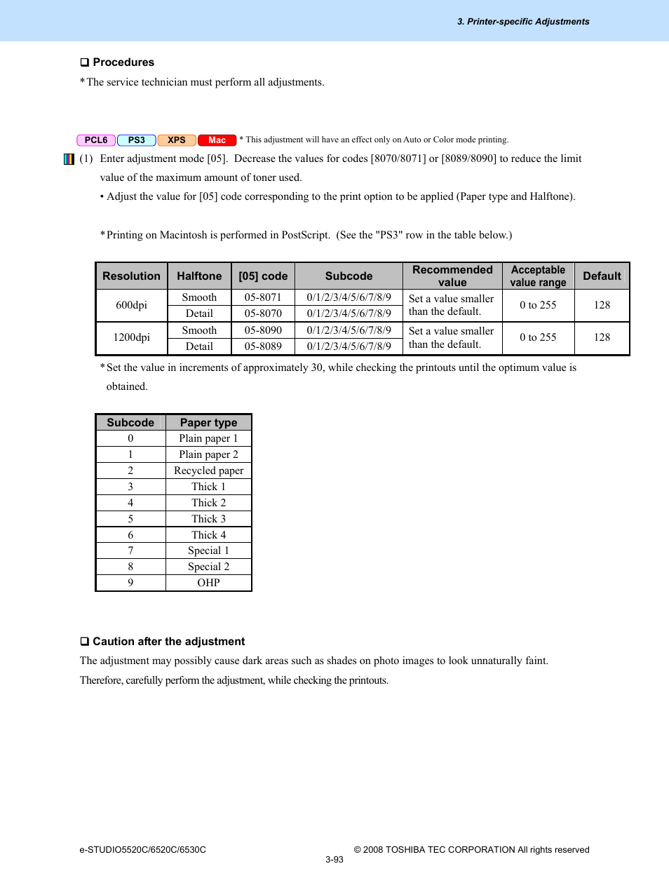 Toshiba e-Studio Imaging 6520c User Manual | Page 213 / 288