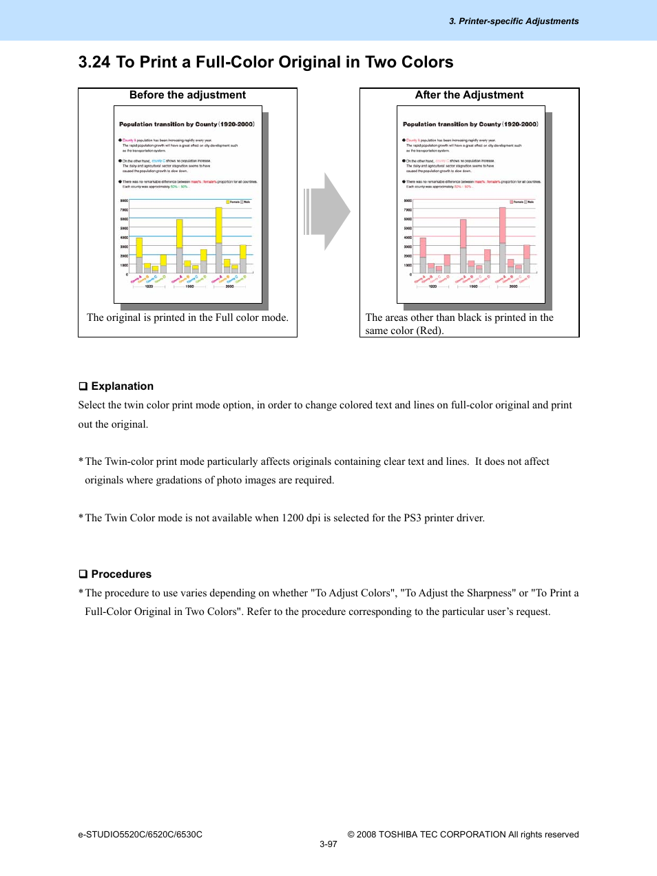 24 to print a full-color original in two colors | Toshiba e-Studio Imaging 6520c User Manual | Page 217 / 288