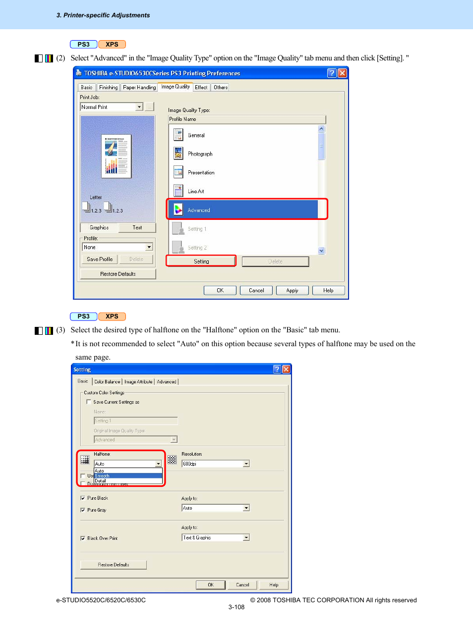 Toshiba e-Studio Imaging 6520c User Manual | Page 228 / 288