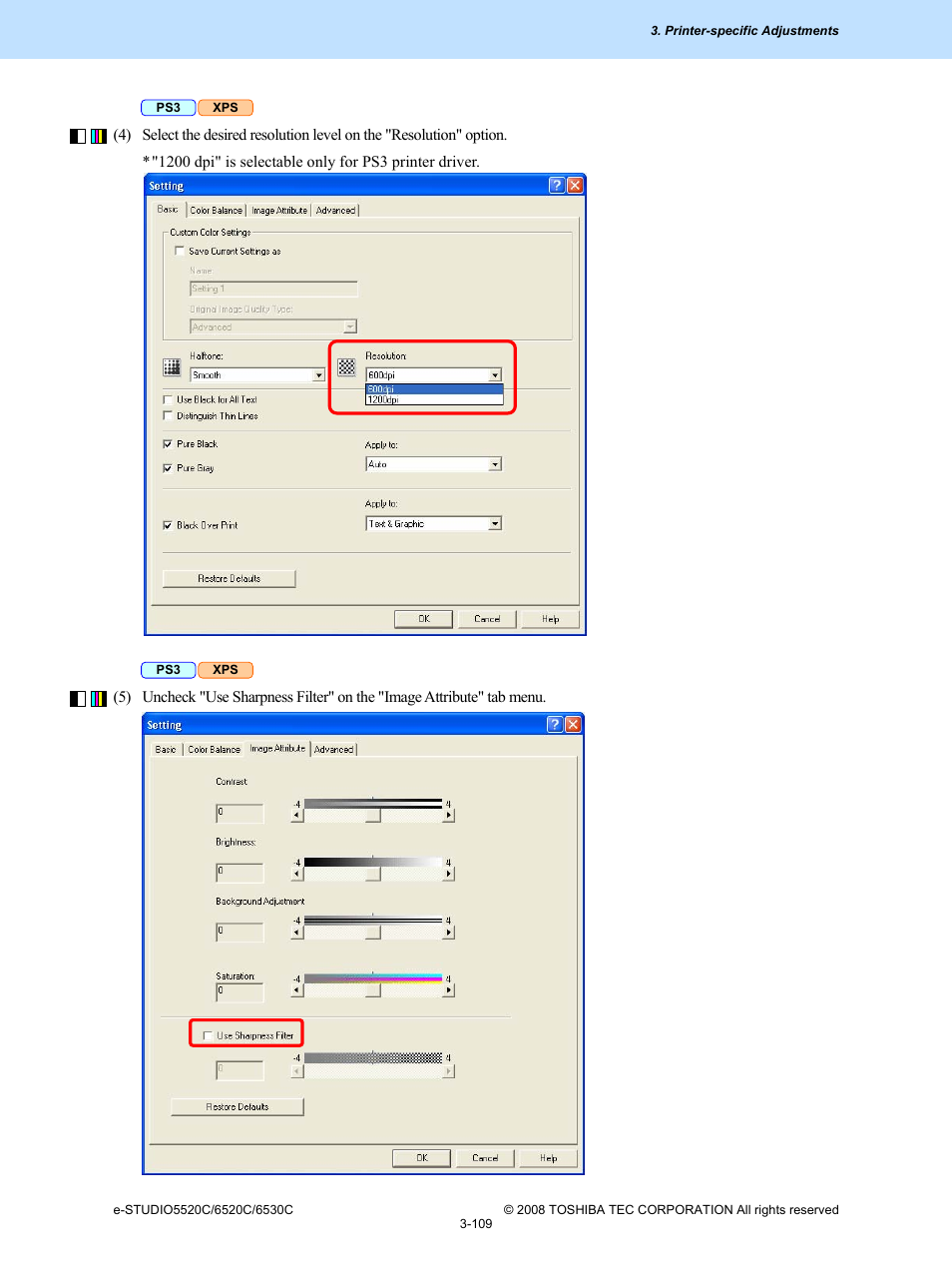 Toshiba e-Studio Imaging 6520c User Manual | Page 229 / 288