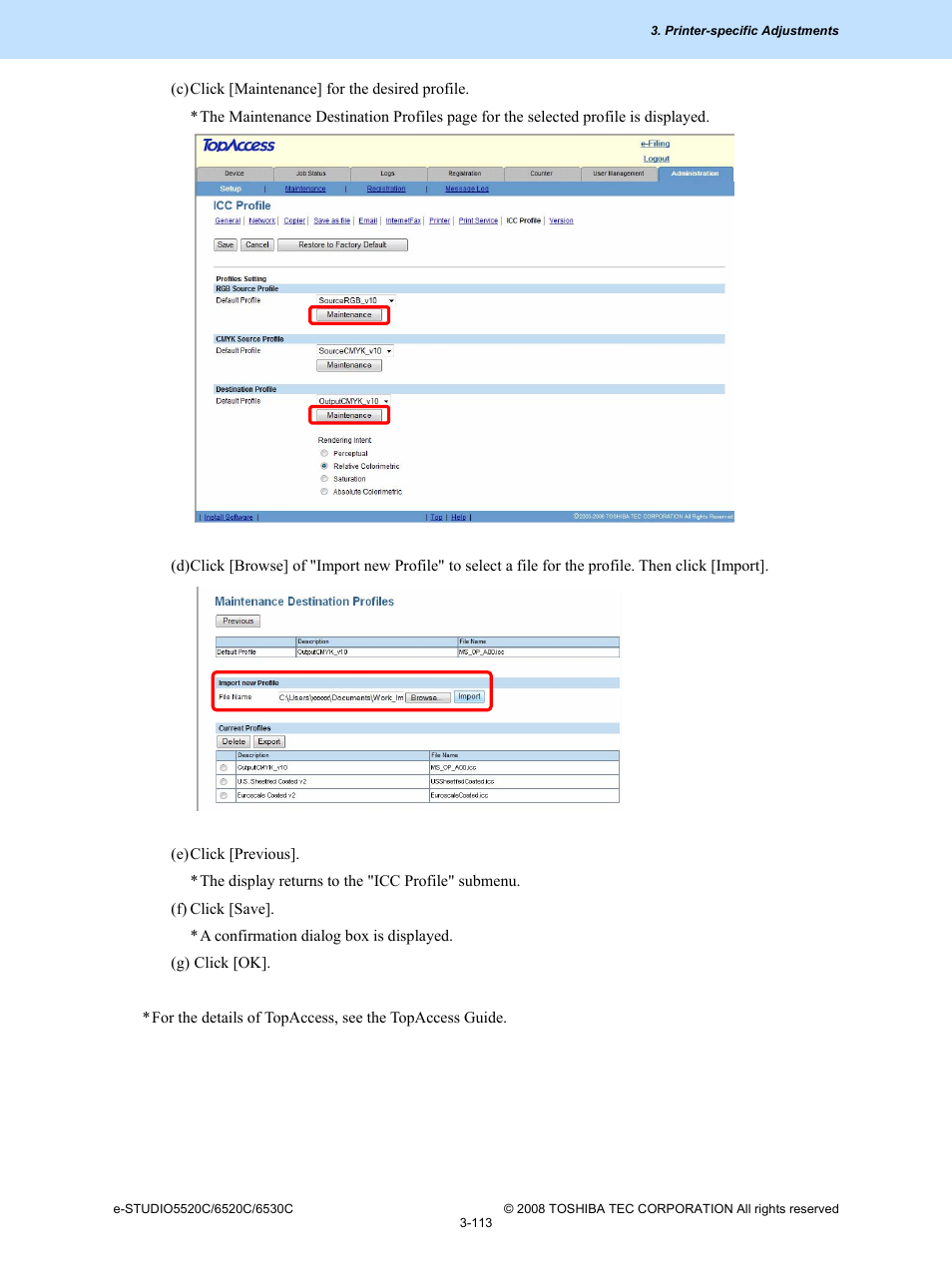 Toshiba e-Studio Imaging 6520c User Manual | Page 233 / 288