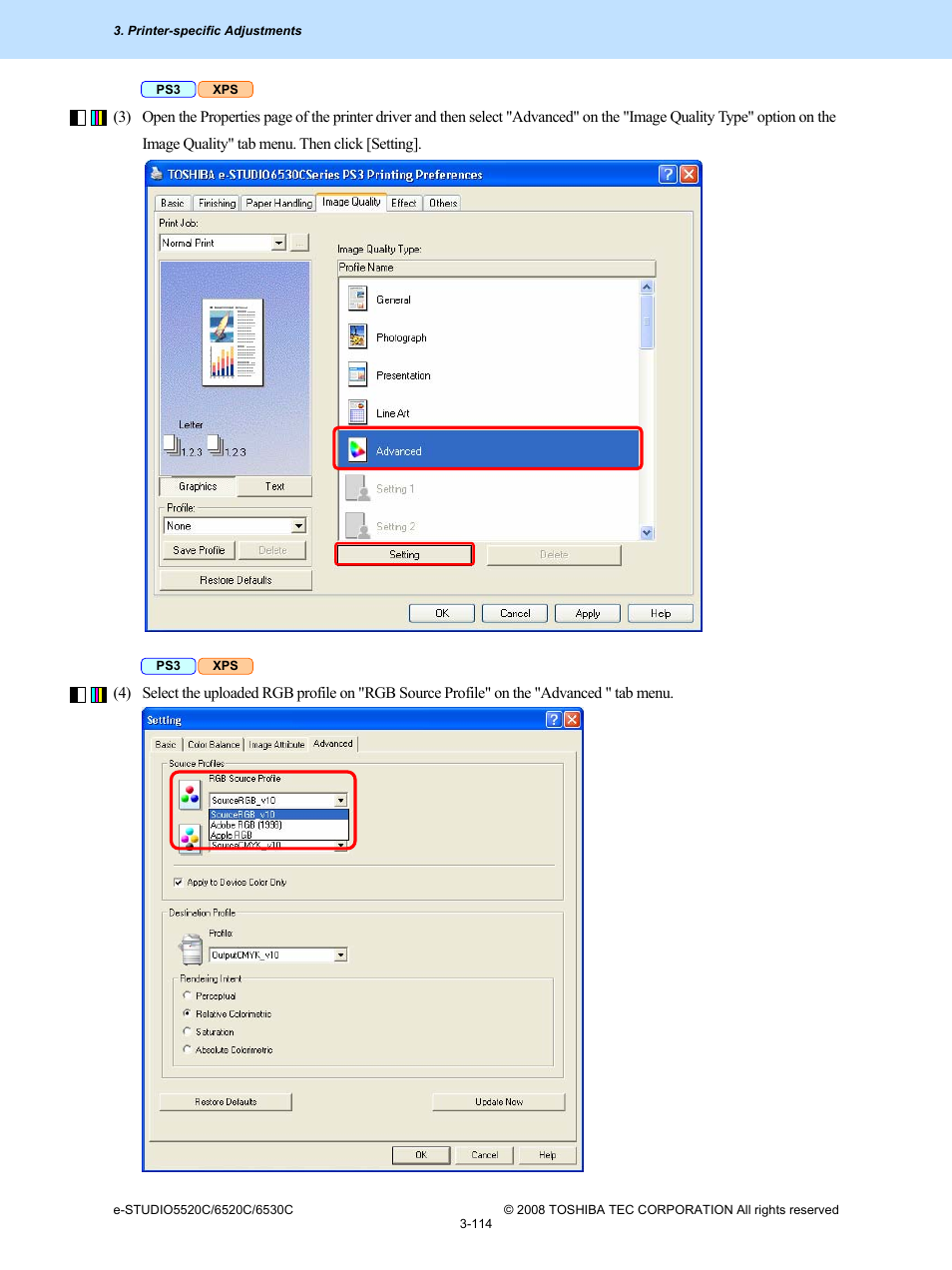 Toshiba e-Studio Imaging 6520c User Manual | Page 234 / 288