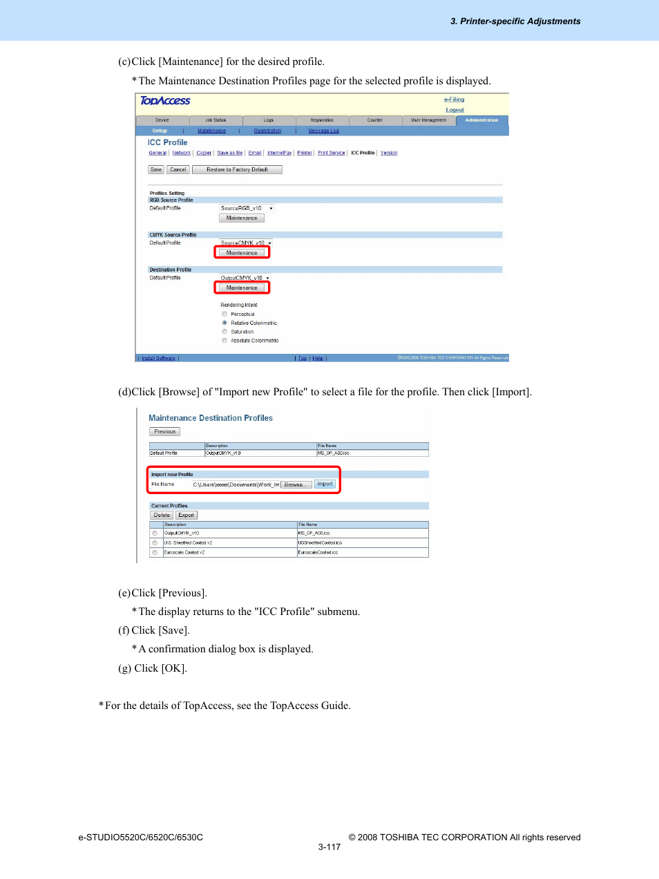 Toshiba e-Studio Imaging 6520c User Manual | Page 237 / 288