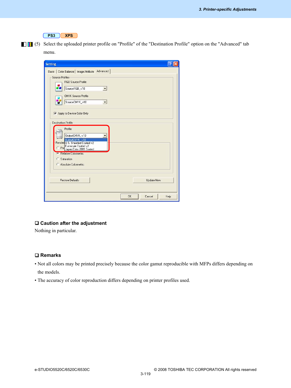 Toshiba e-Studio Imaging 6520c User Manual | Page 239 / 288