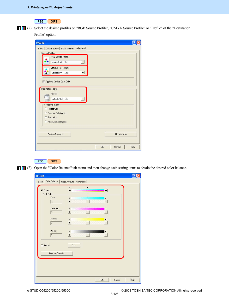 Toshiba e-Studio Imaging 6520c User Manual | Page 246 / 288