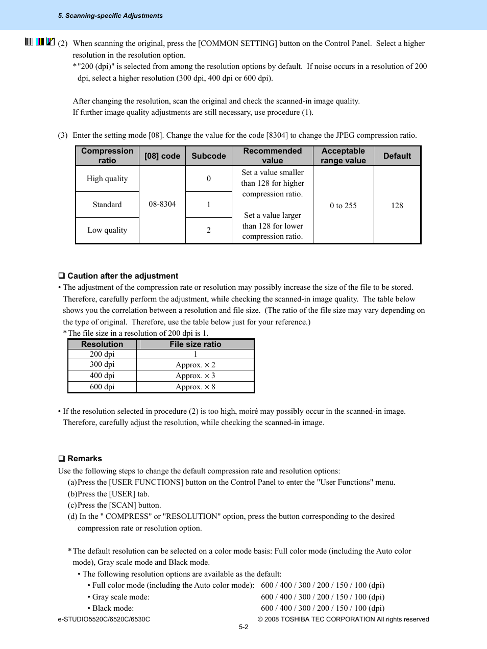 Toshiba e-Studio Imaging 6520c User Manual | Page 268 / 288