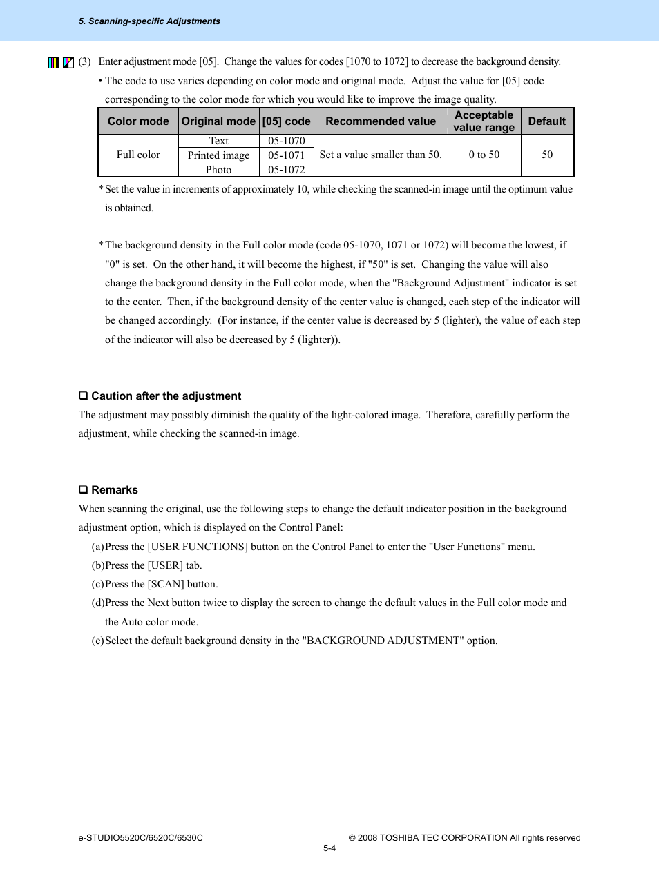 Toshiba e-Studio Imaging 6520c User Manual | Page 270 / 288