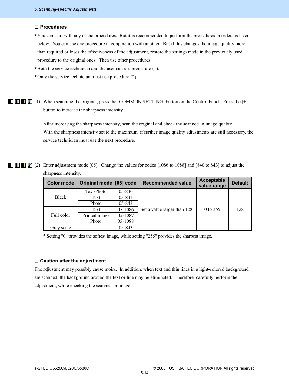 Toshiba e-Studio Imaging 6520c User Manual | Page 280 / 288