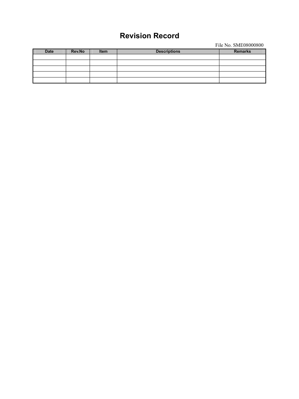 Revision record | Toshiba e-Studio Imaging 6520c User Manual | Page 3 / 288