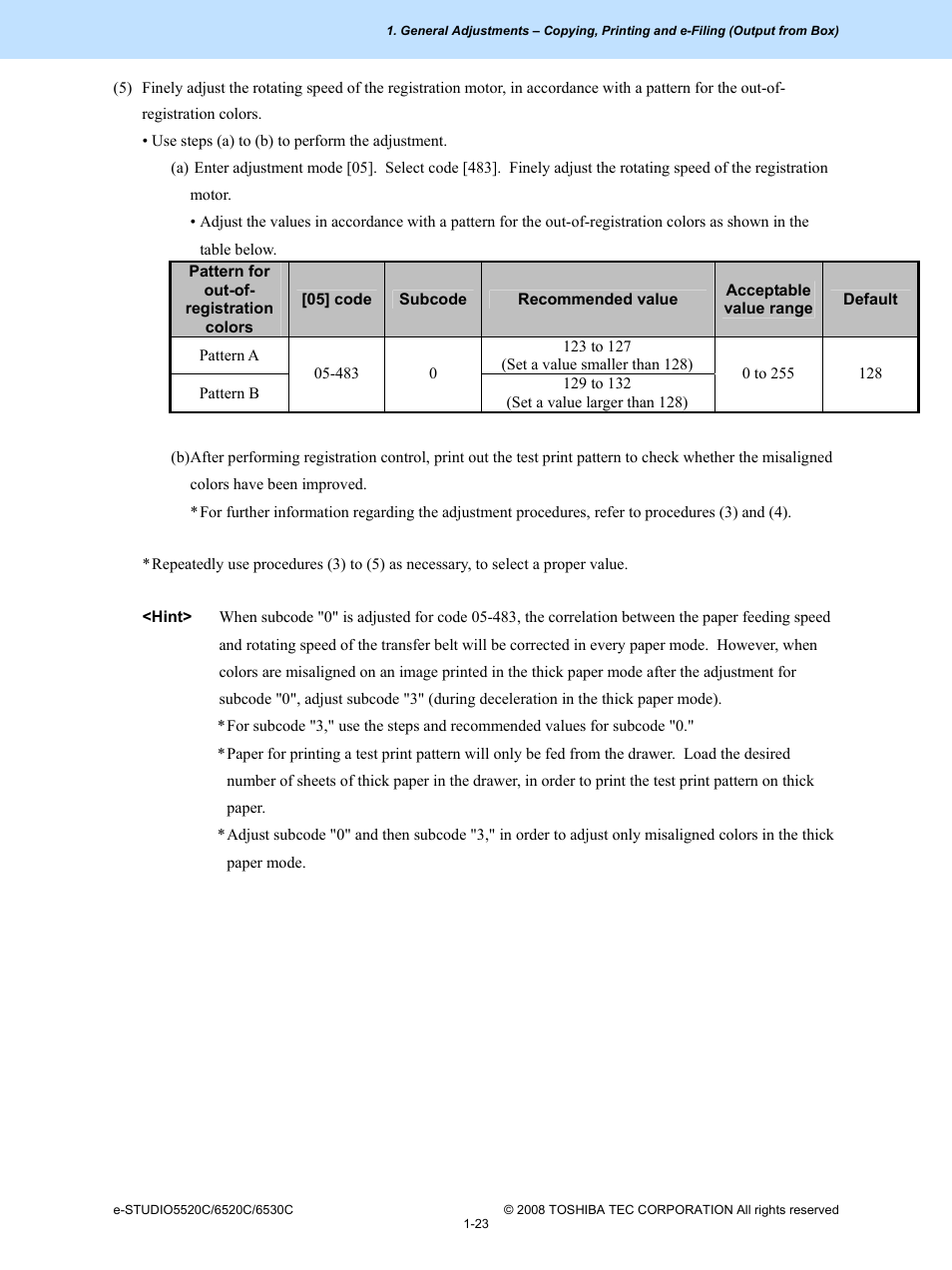 Toshiba e-Studio Imaging 6520c User Manual | Page 33 / 288