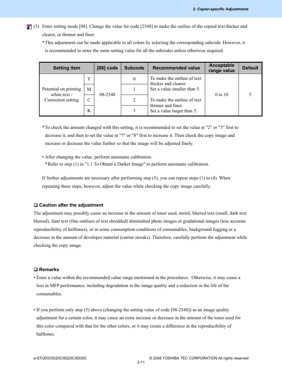 Toshiba e-Studio Imaging 6520c User Manual | Page 45 / 288