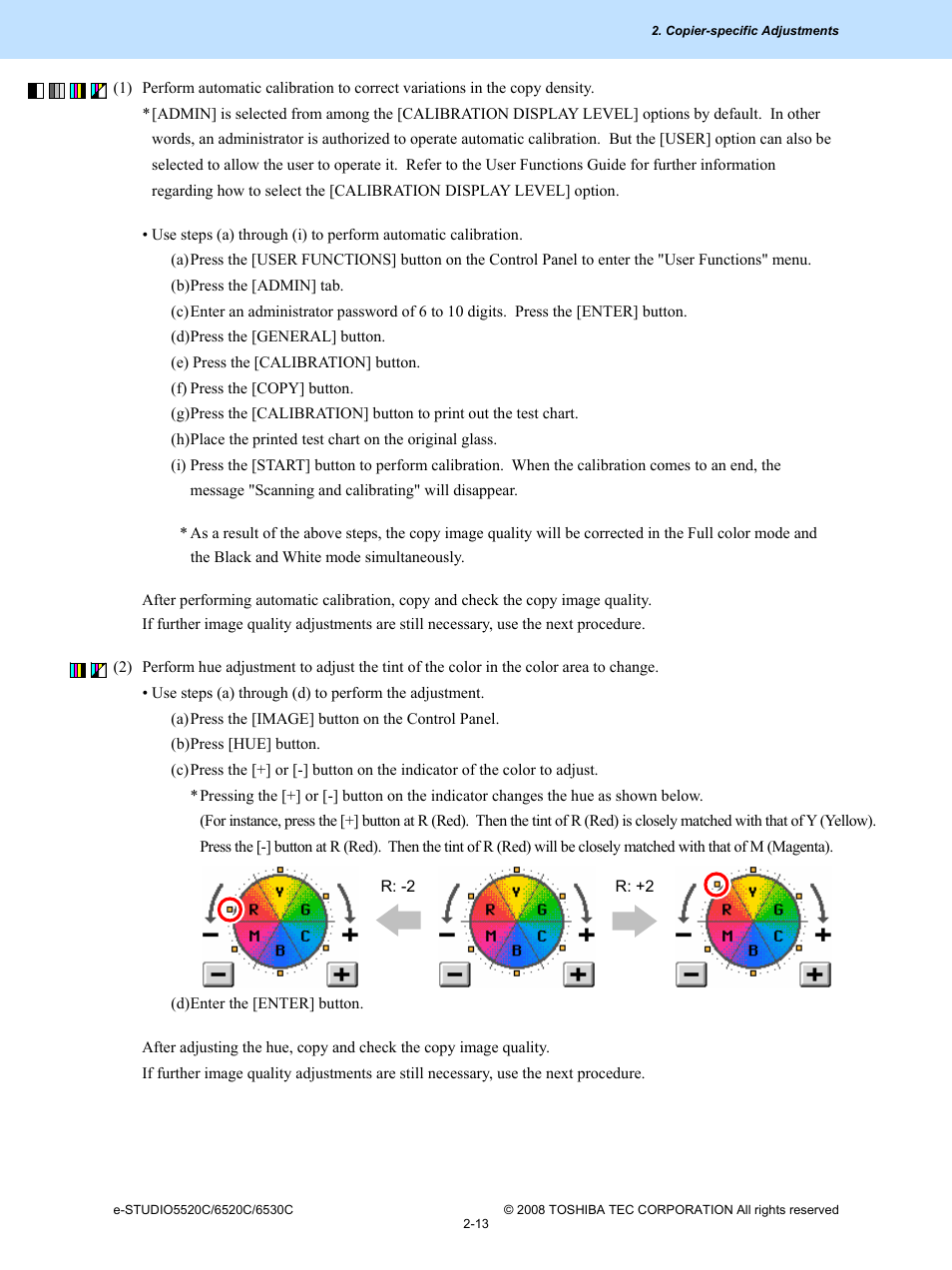 Toshiba e-Studio Imaging 6520c User Manual | Page 47 / 288