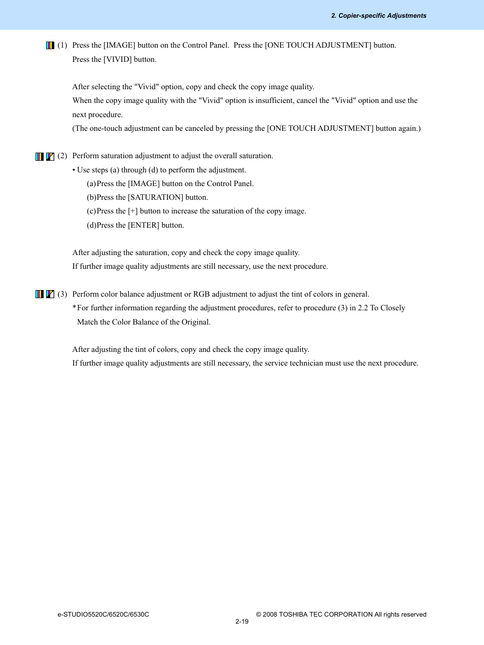 Toshiba e-Studio Imaging 6520c User Manual | Page 53 / 288