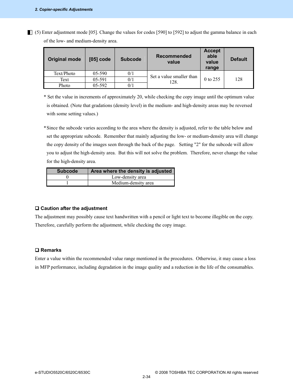 Toshiba e-Studio Imaging 6520c User Manual | Page 68 / 288