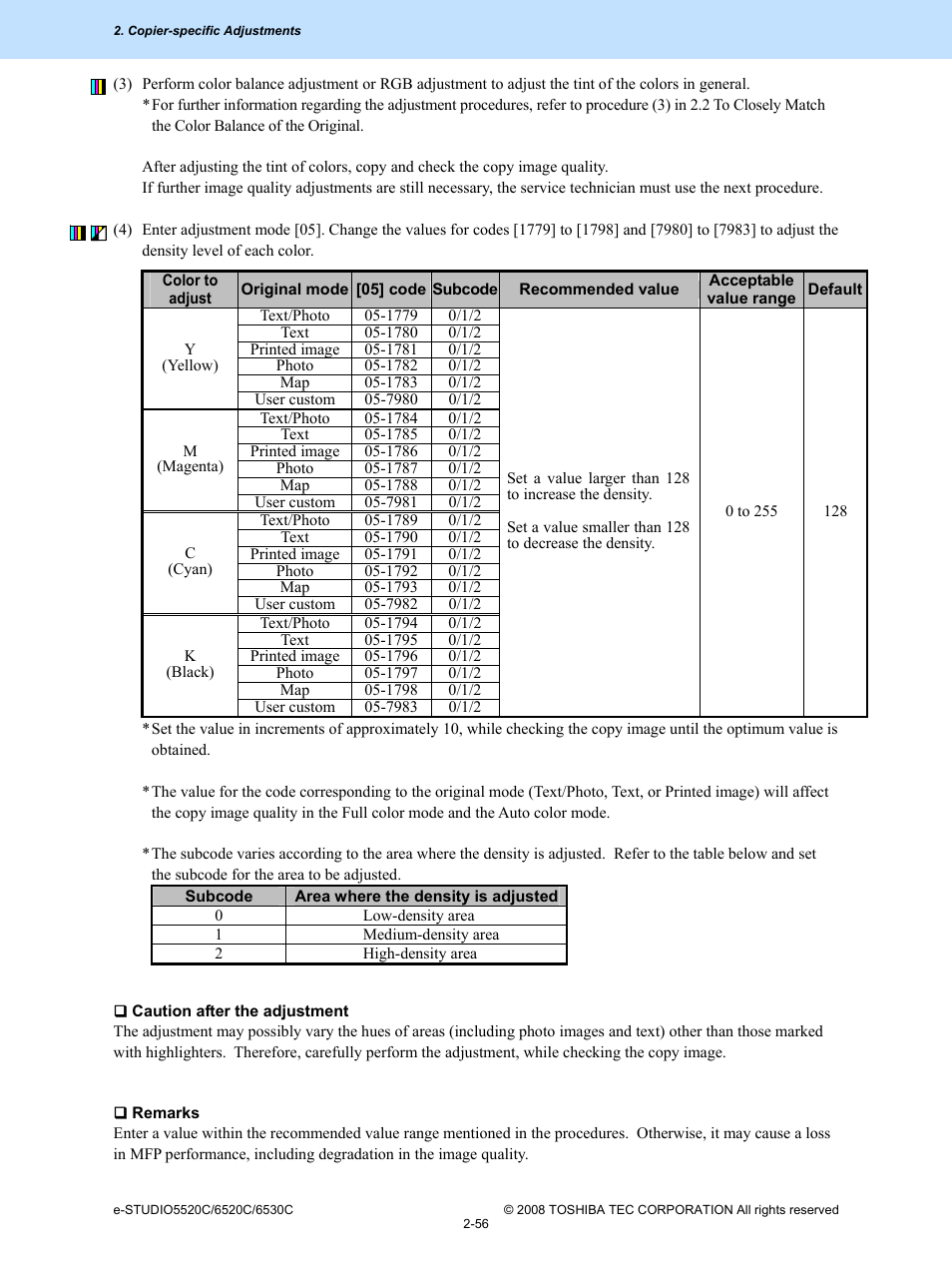 Toshiba e-Studio Imaging 6520c User Manual | Page 90 / 288