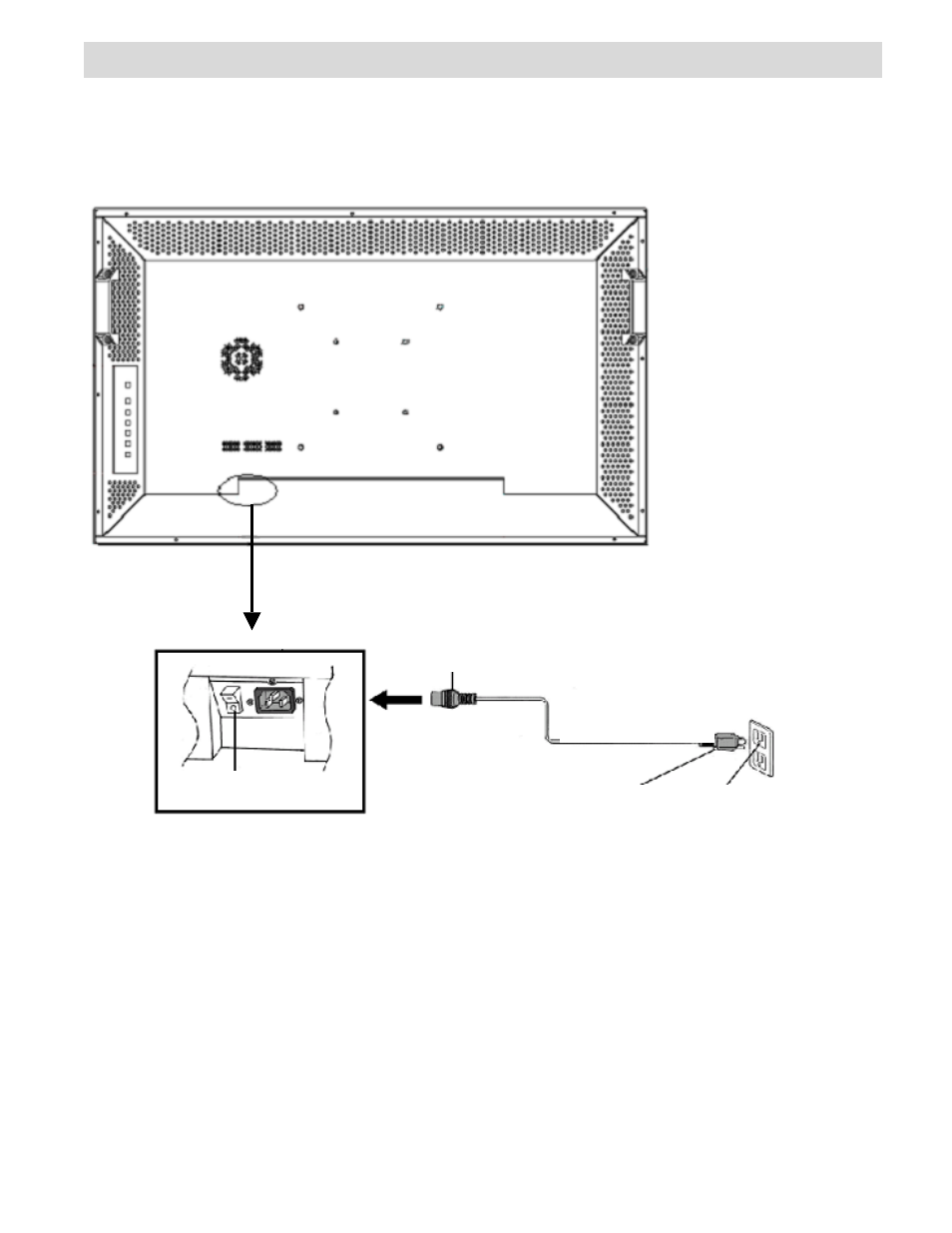 Connecting the power cord | Toshiba P32LSA User Manual | Page 18 / 33