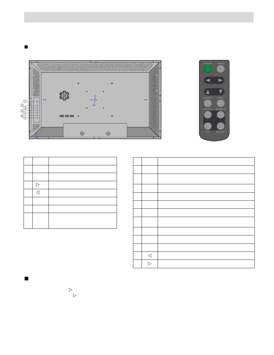 Menu function, Function of each button, Osd lock/unlock control | Toshiba P32LSA User Manual | Page 27 / 33