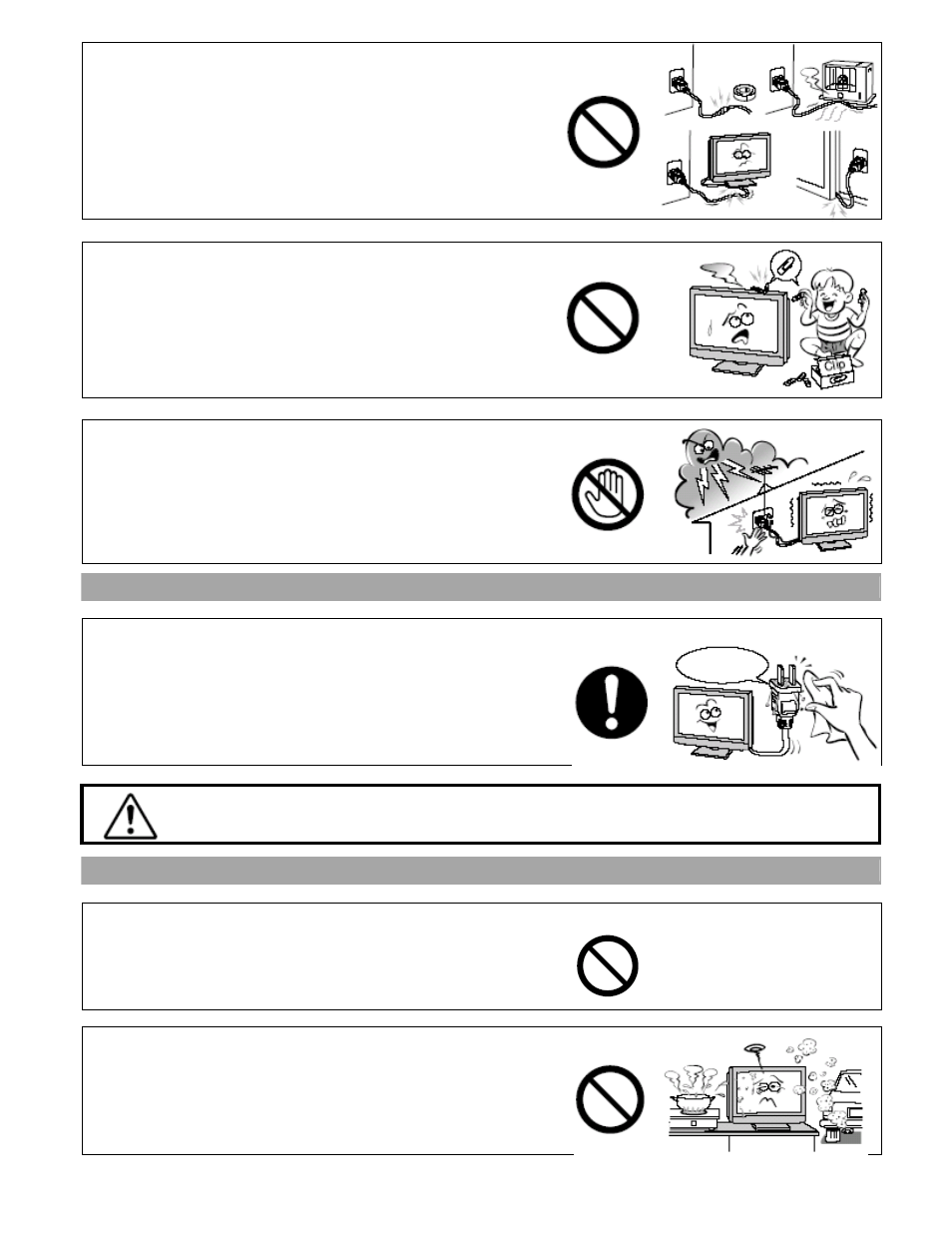 Caution | Toshiba P32LSA User Manual | Page 6 / 33